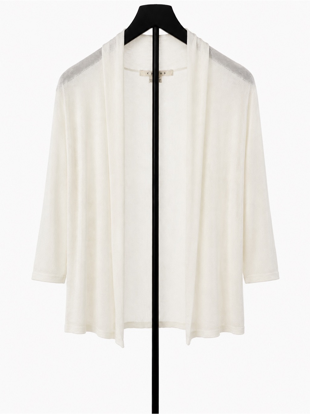 NWT Cyrus White Open-Front Lightweight Cardigan - Picture 2 of 4